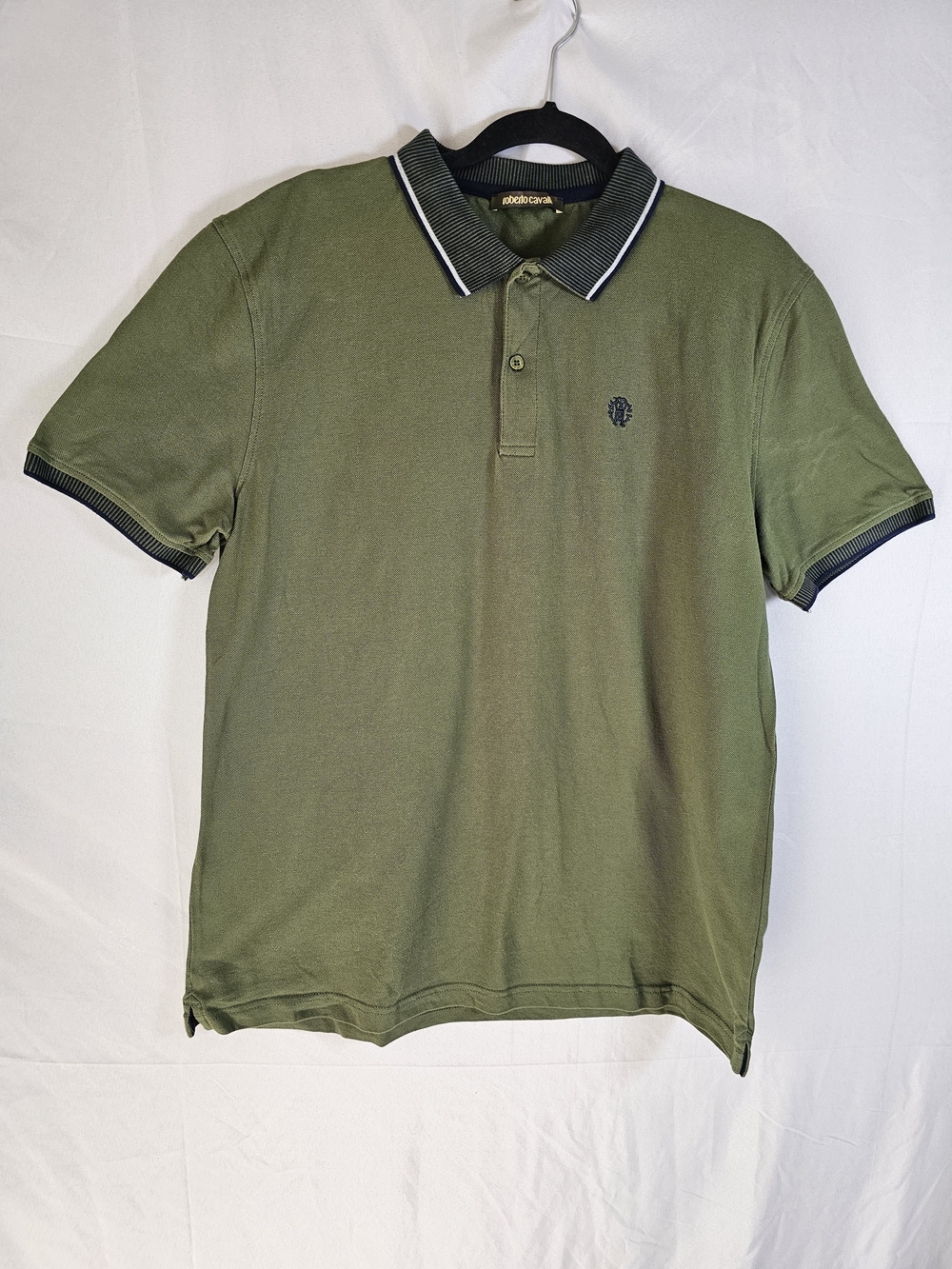 Roberto‎ Cavalli Olive Green Polo Shirt SZ XXL